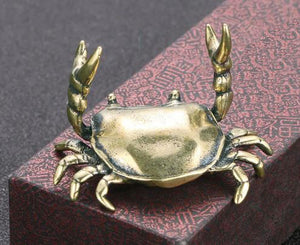 Crab 3 Brass Figurine