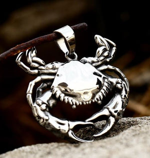 Crab Necklace Stainless Steel Lg
