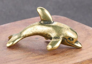 Dolphin Brass Figurine