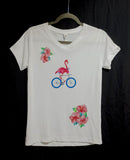Flamingo Bicycle Ladies T-Shirts Performance Wear