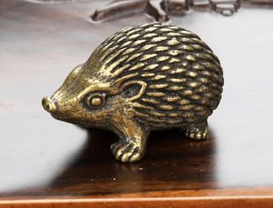 Hedgehog Brass Figurine