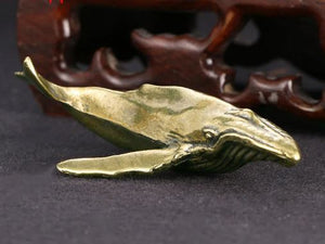 Humpback Whale Brass Figurine