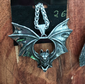 Bat large necklace Stainless Steel