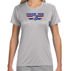 Project Hero Wings Ladies Grey Performance T-Shirt
