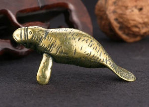 Manatee Brass Figurine