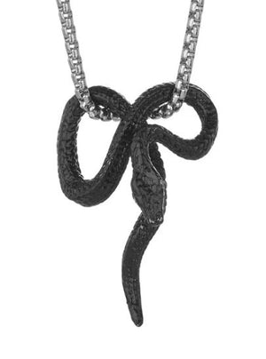 Snake figure 8 Stainless Steel Necklace