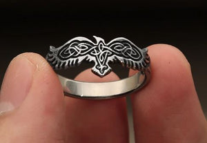 Eagle Raven Celtic Ring Stainless Steel