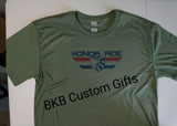PROJECT HERO Wings Army Green Performance T-Shirts "cotton feel"