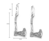 Viking Ax Earrings Stainless Steel
