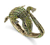 Alligator Rhinestone Bangle Bracelet