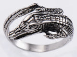 Alligator Crocodile Ring Stainless Steel