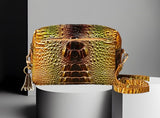 Reptile Snake Textured Faux Leather Purse
