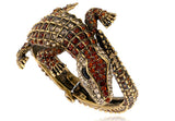 Alligator Rhinestone Bangle Bracelet