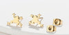 Frog Small Earrings Stainless Steel Post Studs