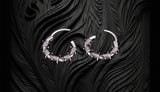 Barb Wire Earrings Stainless Steel