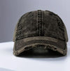 Distressed Brown Denim Baseball Cap