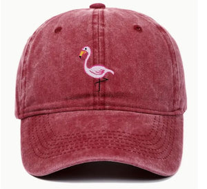 Flamingo Baseball Caps Embroidery