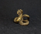 Dragon Coiled Brass Figurines