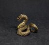 Dragon Coiled Brass Figurines