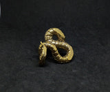 Dragon Coiled Brass Figurines