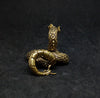 Dragon Coiled Brass Figurines