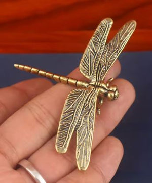 Dragonfly Brass Figurine