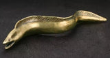Large Eel Brass  Figurine