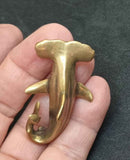 Hammerhead Shark Brass Figurine