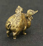 Brass Pig Figurine So Cute!!
