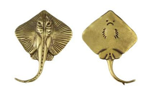 Stingray sm Brass Figurine