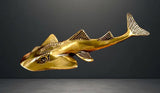 Fish Bowmouth Guitarfish Brass  Figurine