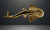 Fish Bowmouth Guitarfish Brass  Figurine