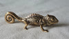 Chameleon Brass Figurine Lizard