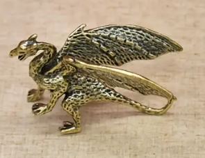 Dragon Winged Brass Figurines