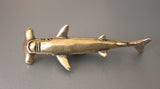 Hammerhead Narrow Shark Brass Figurine
