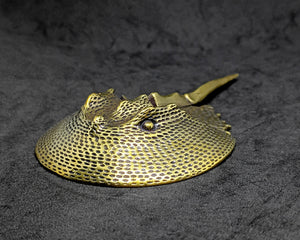 Horseshoe Crab Brass Figurine