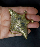 Giant Manta Ray Brass Figurine