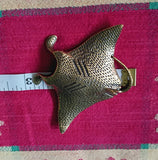 Giant Manta Ray Brass Figurine
