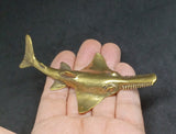 Fish Sawfish Shark Brass Figurine