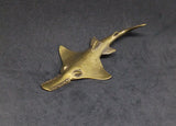 Fish Sawfish Shark Brass Figurine