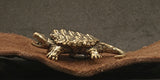 Snapping Turtle  Brass Figurine