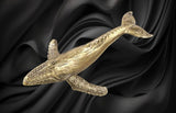 Whale Large Humpback Brass Whale Figurine
