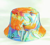 Hat 3 Gorgeous 1 Deep Bright Color Swirls Bucket