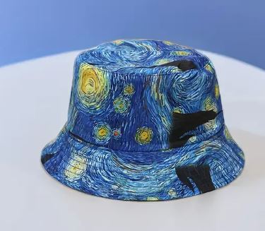 Van Gogh Starry Night Bucket Hat – BKB Custom Gifts display picture 2