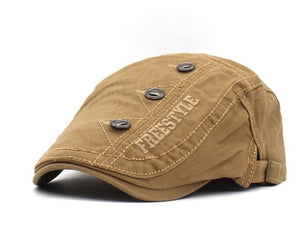 Newsboy Khaki lightweight Flat Cap