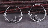 Cardinal earrings round stainless steel