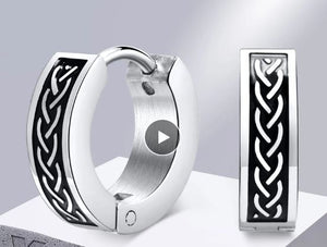 Celtic Knot Design Earrings Stainless Steel