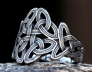 Celtic Knot Ladies Lg Ring Stainless Steel
