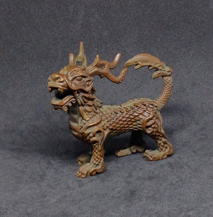 "Roarfus" the Mythical Antlered Dragon Lion Dog!! Copper