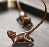 Mouse Cute Copper/Bronze Figure Ring Holder Tail